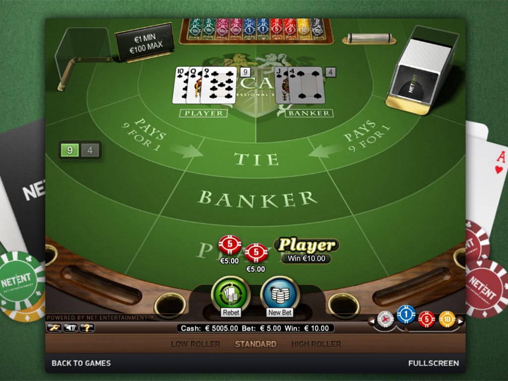 Live Baccarat Table